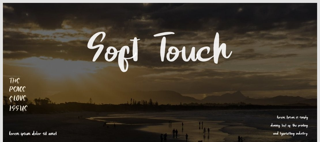 Soft Touch Font