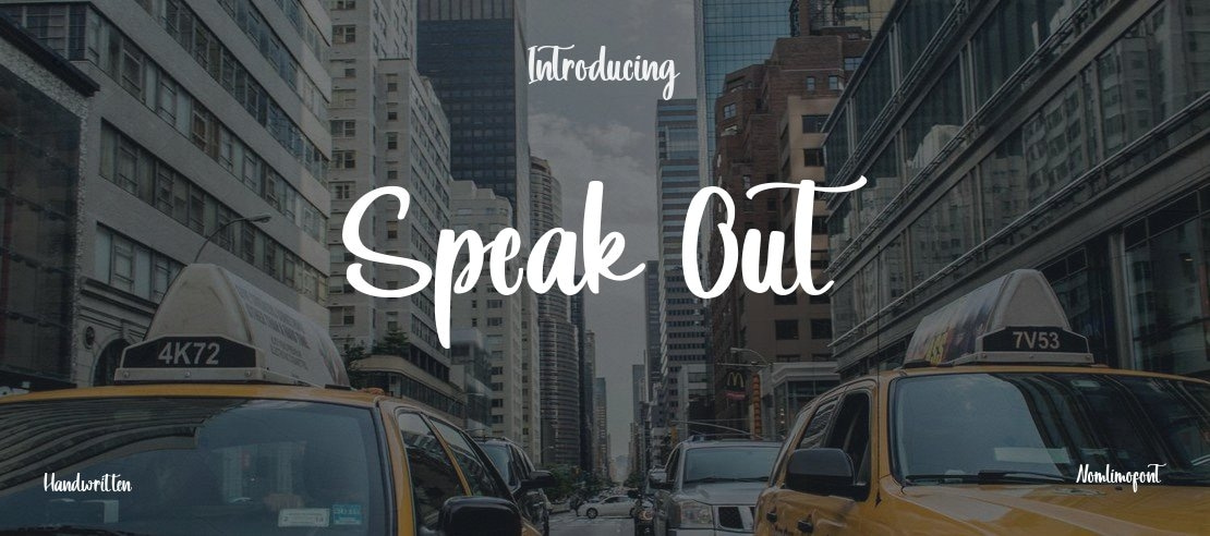 Speak Out Font