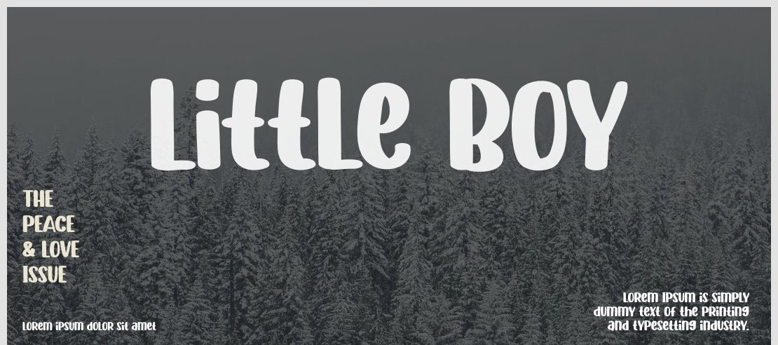 Little Boy Font