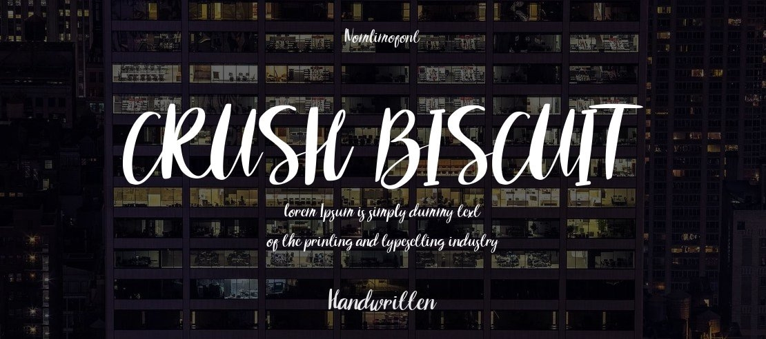CRUSH BISCUIT Font