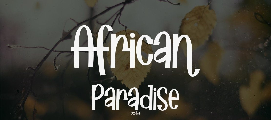African Paradise Font