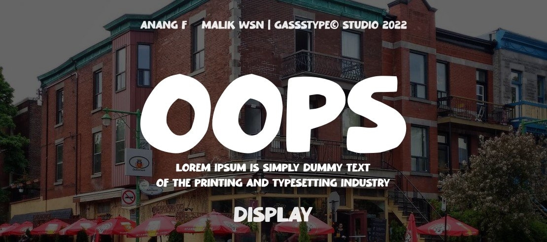 Oops Font