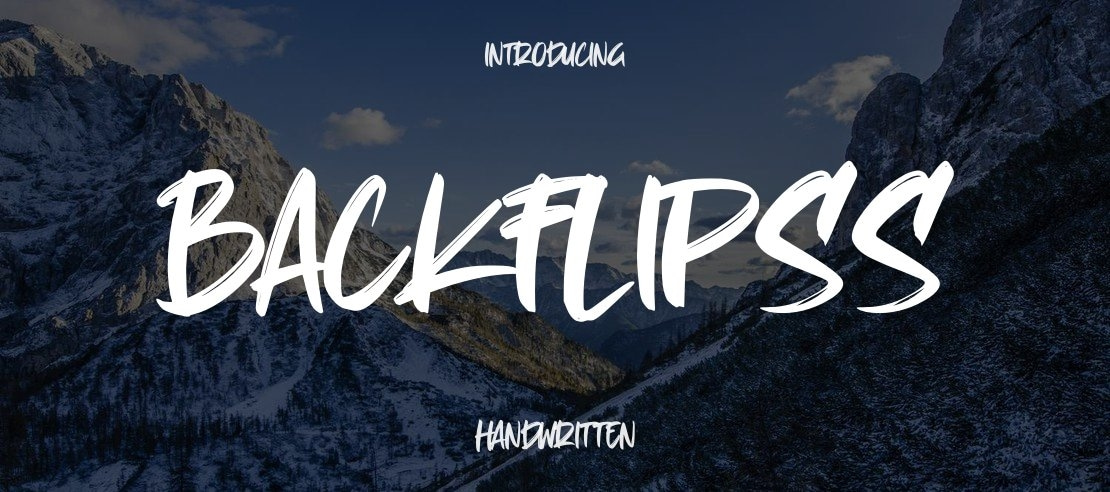 Backflipss Font