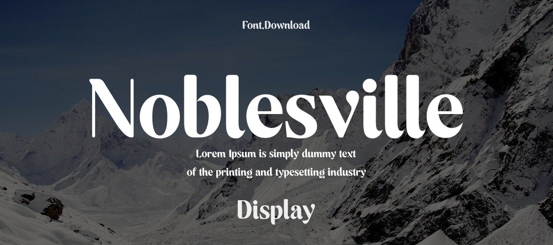 Noblesville Font