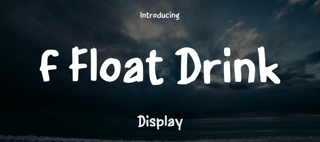 f Float Drink Font