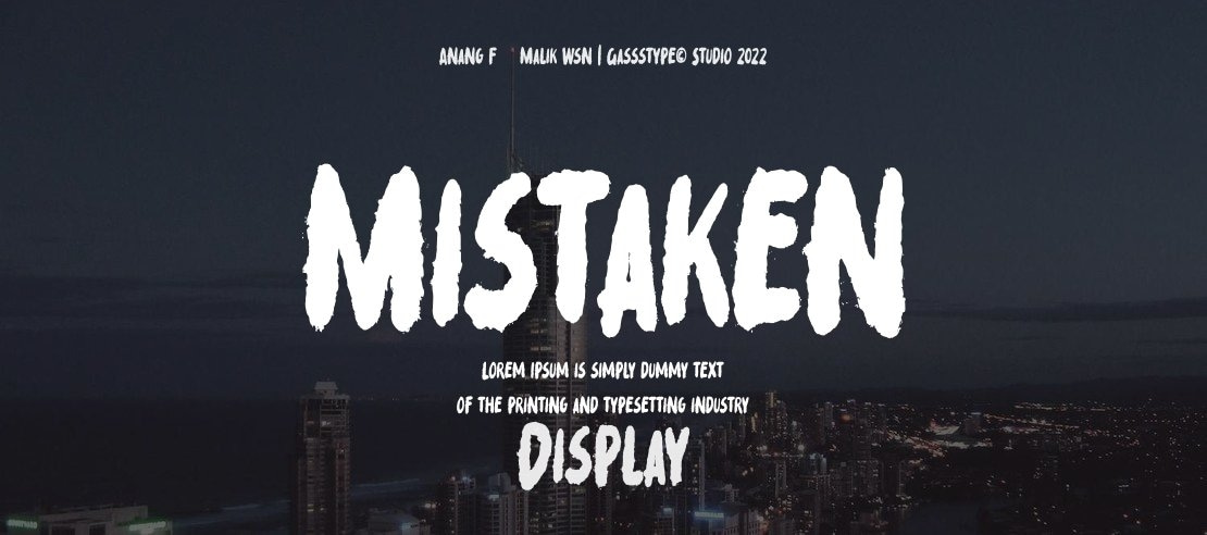 Mistaken Font