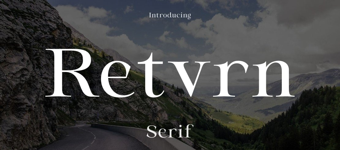 Retvrn Font