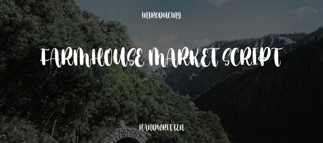 Farmhouse Market Script Font
