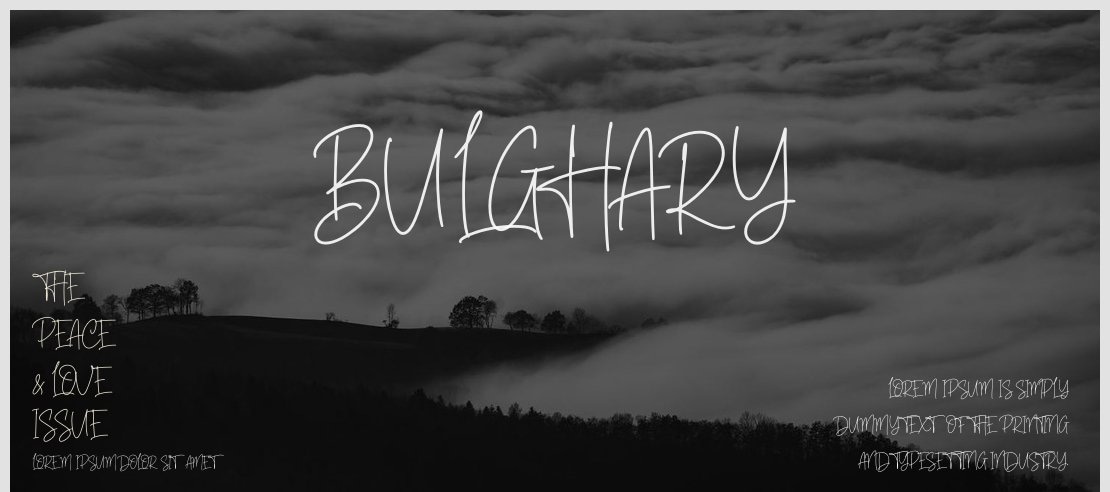 Bulghary Font