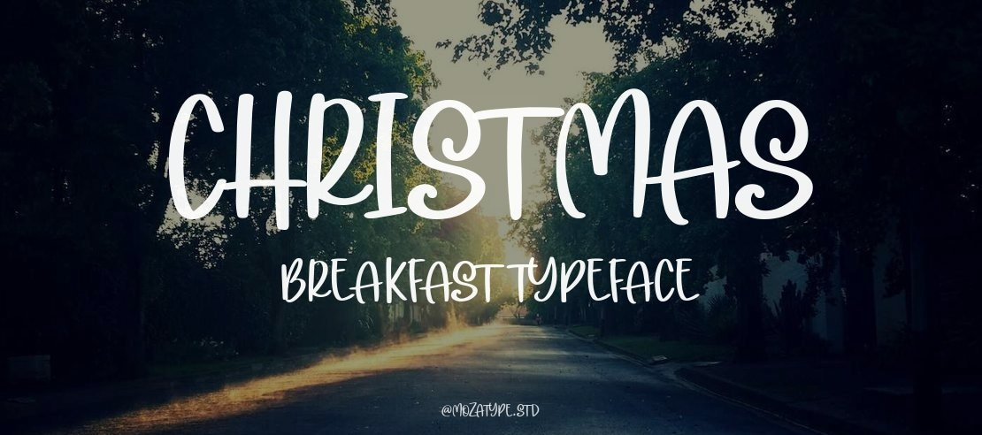 Christmas Breakfast Font