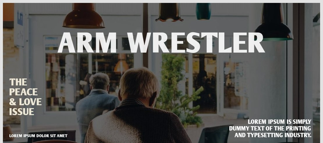 Arm Wrestler Font