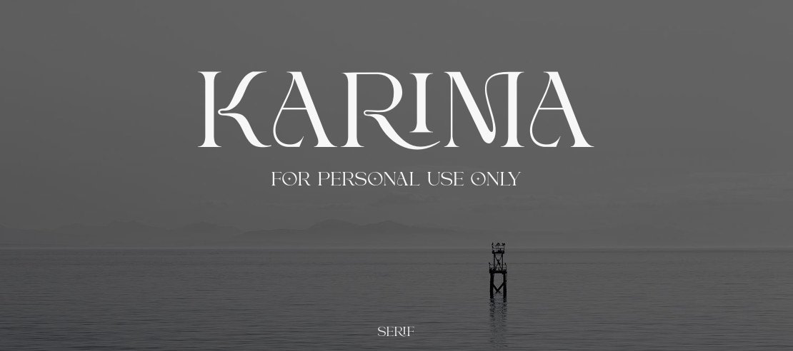 Karima For Personal Use Only Font