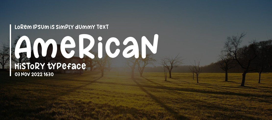 AmericaN History Font Family