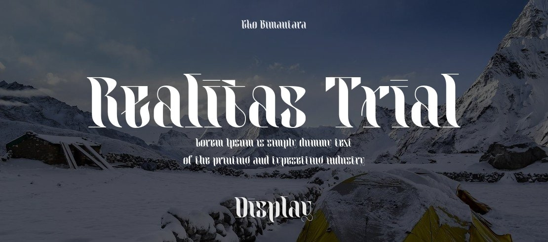 Realitas Trial Font