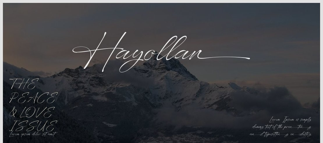 Hayollan Font