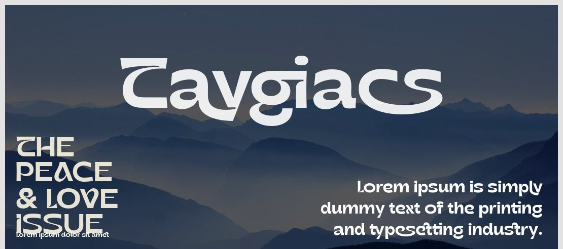 Taygiacs Font Family