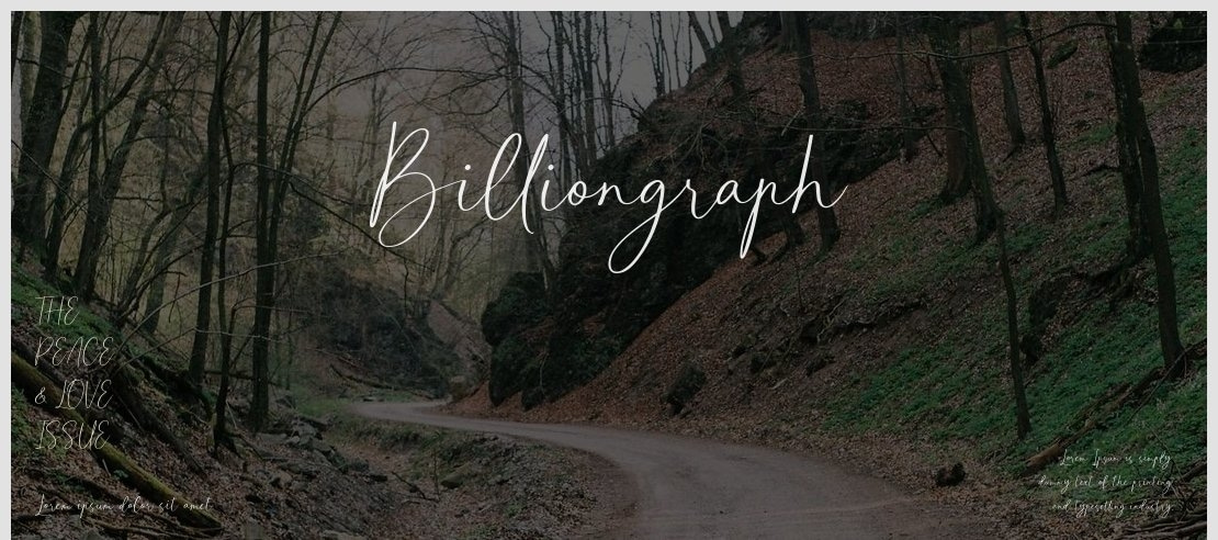 Billiongraph Font