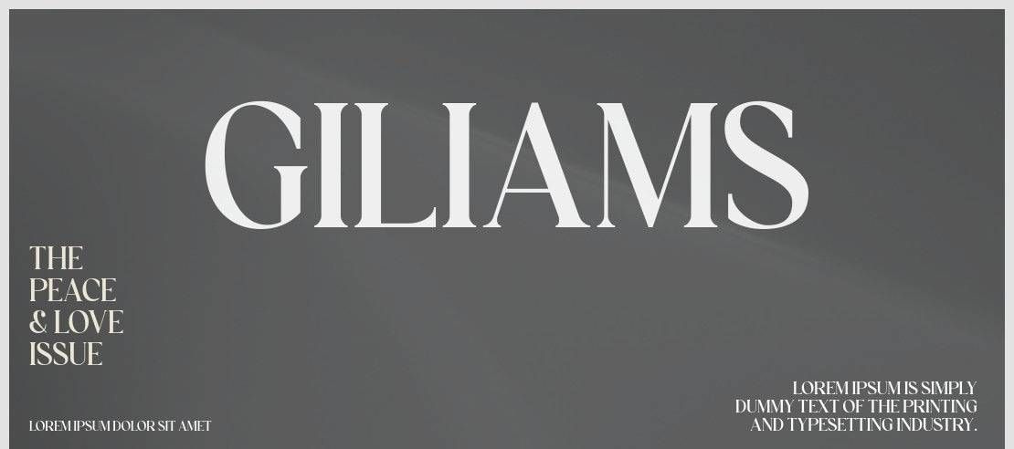 Giliams Font