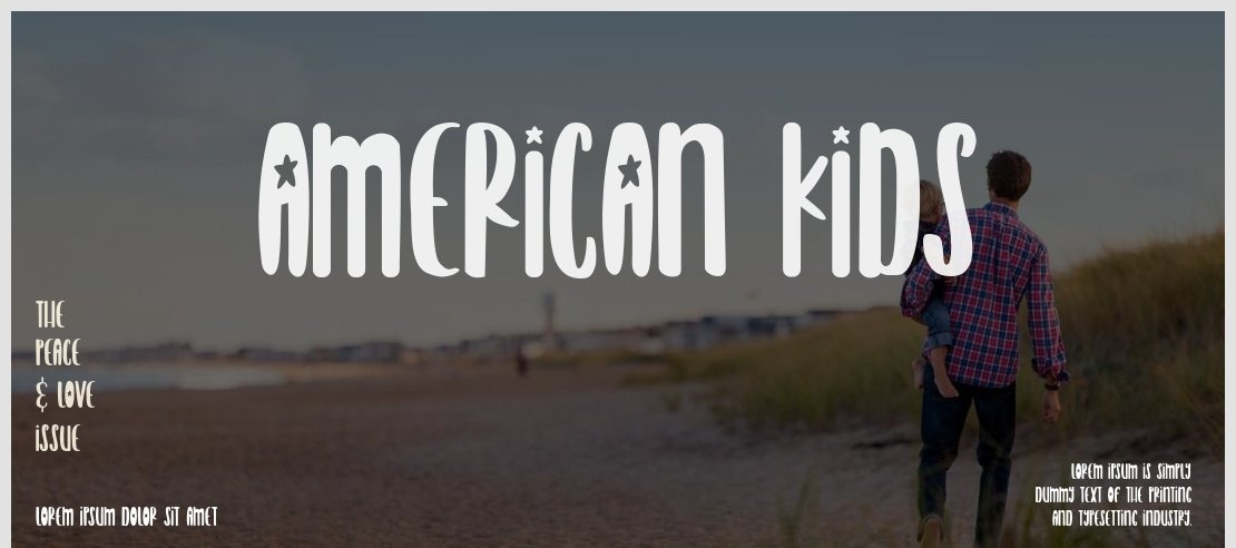 American Kids Font