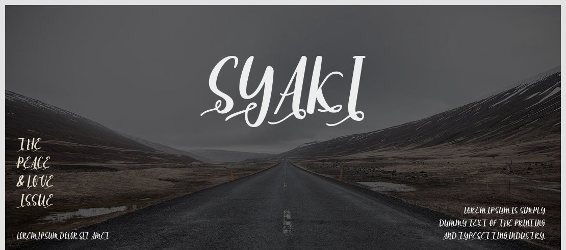 Syaki Font