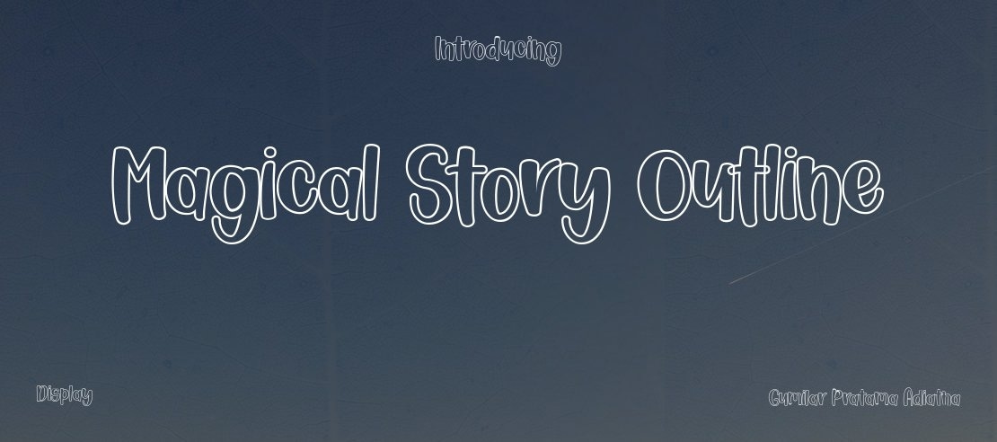 Magical Story Outline Font Family