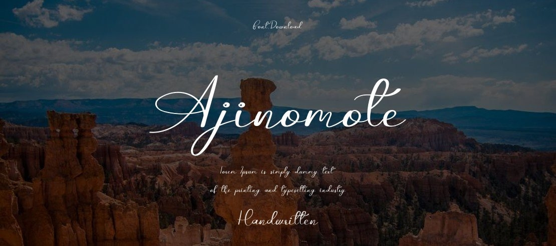 Ajinomote Font