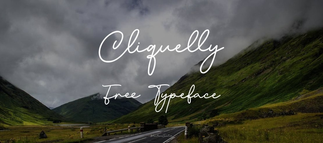 Cliquelly Free Font