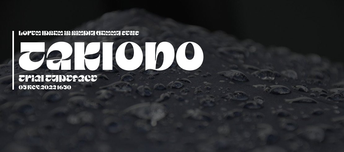 Taklobo Trial Font