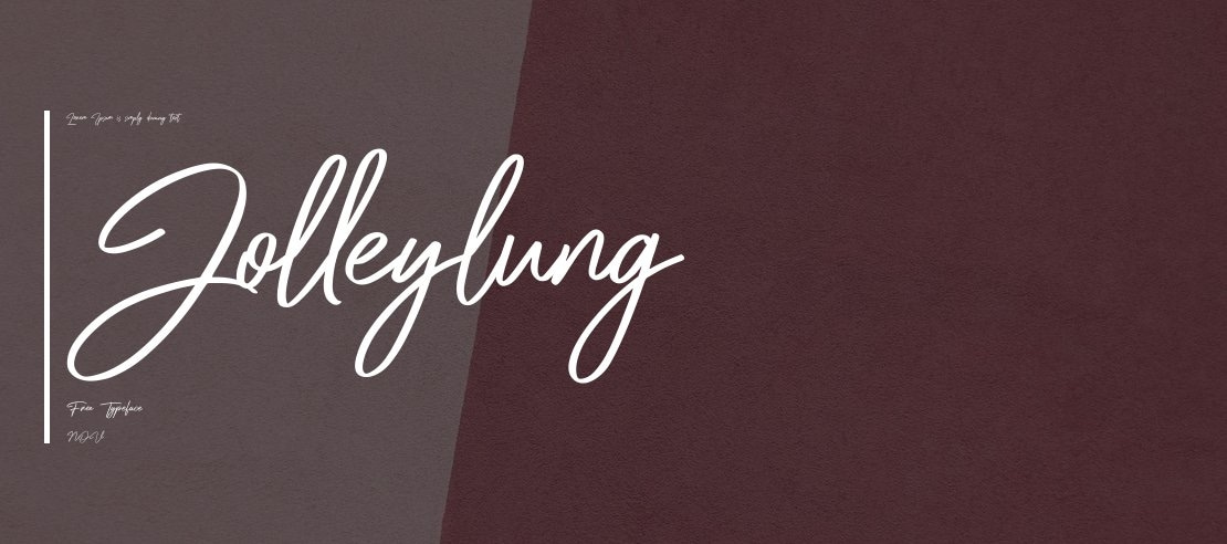 Jolleylung Free Font