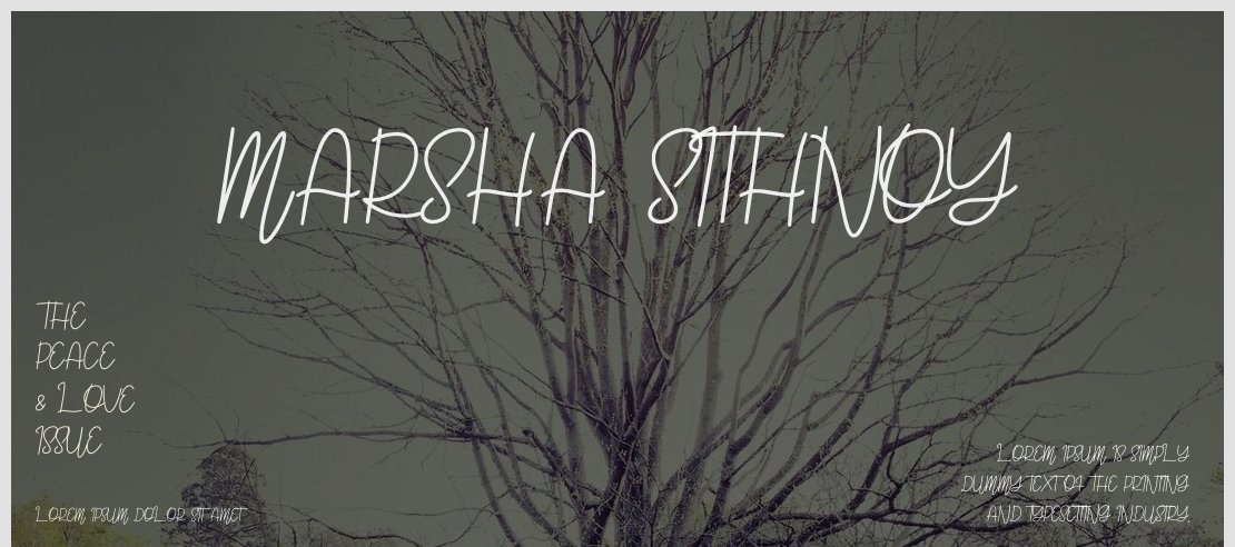 Marsha Sithnoy Font