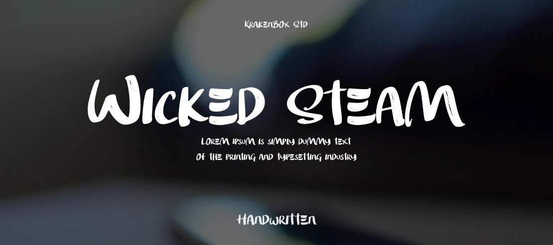 Wicked Steam Font