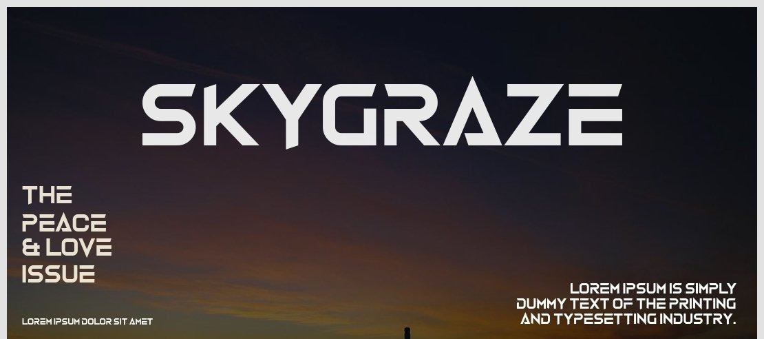 Skygraze Font