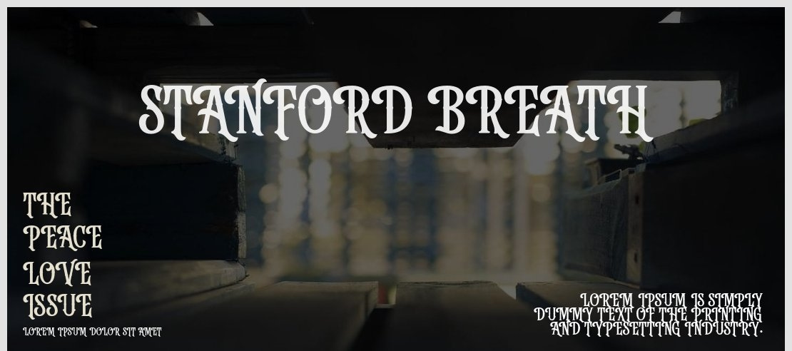 Stanford Breath Font
