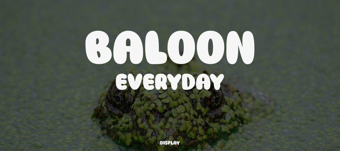 Baloon Everyday Font