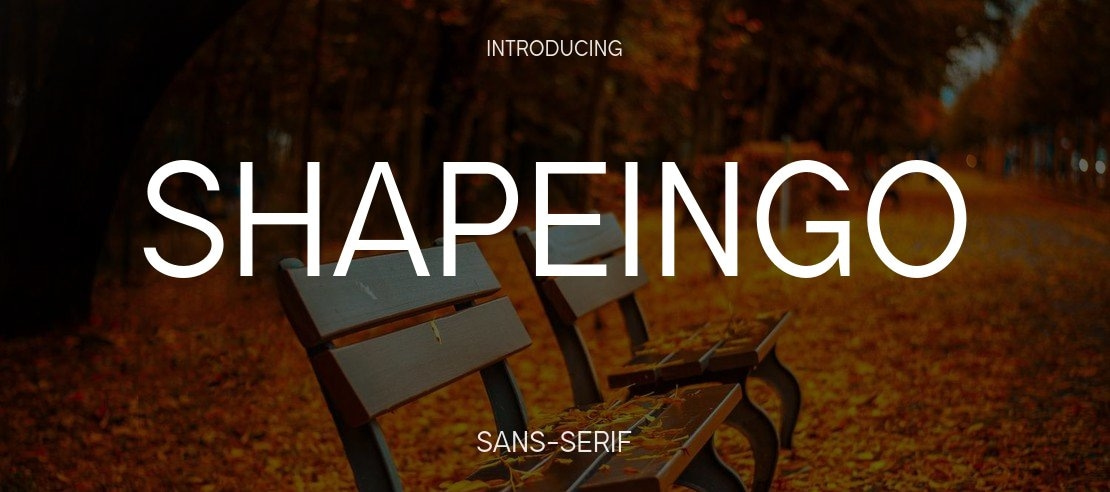 Shapeingo Font Family