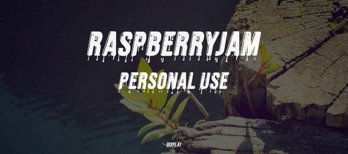 RASPBERRYJAM PERSONAL USE Font