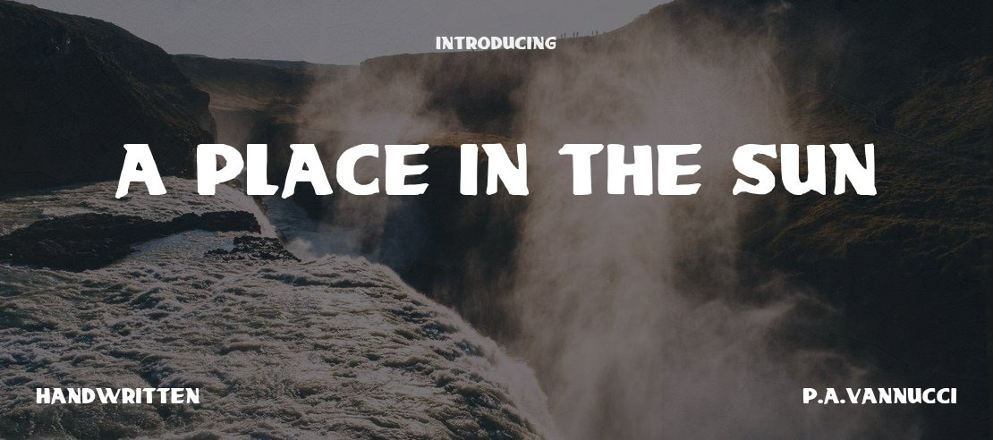 A place in the Sun Font