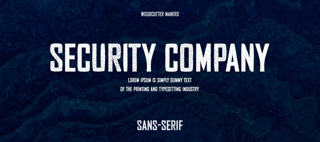 Security Company Font