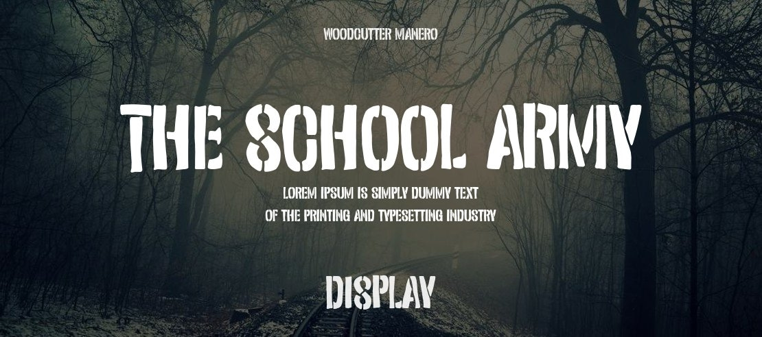 The School Army Font