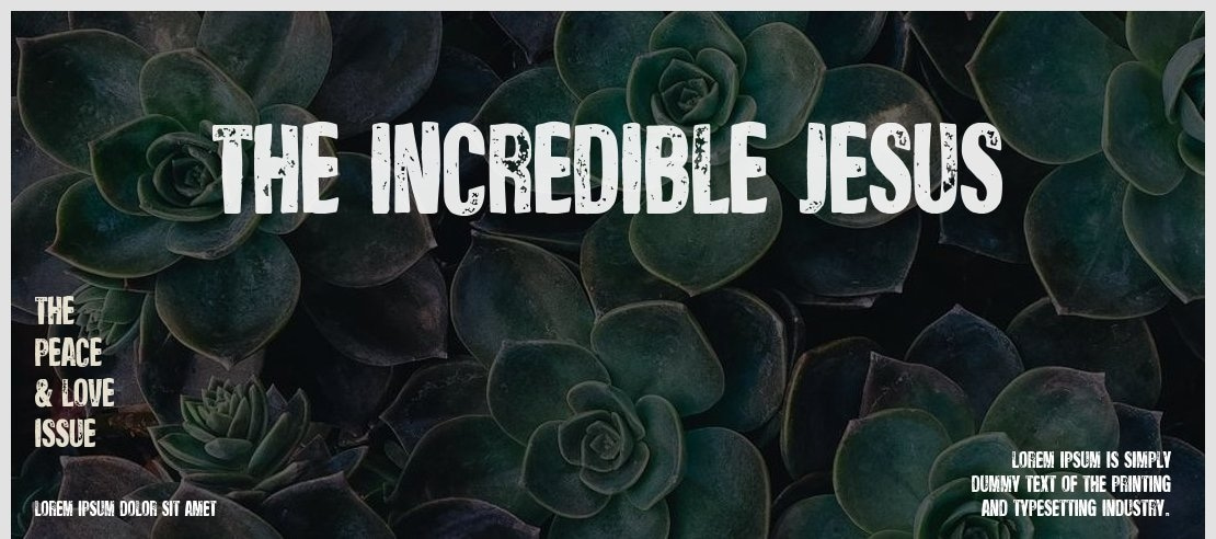 The Incredible Jesus Font