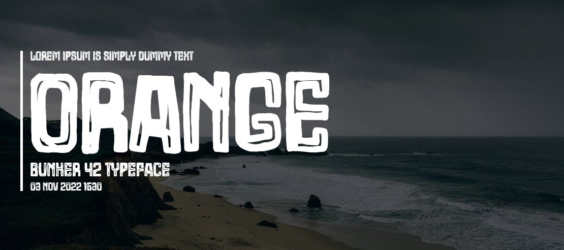 Orange Bunker 42 Font