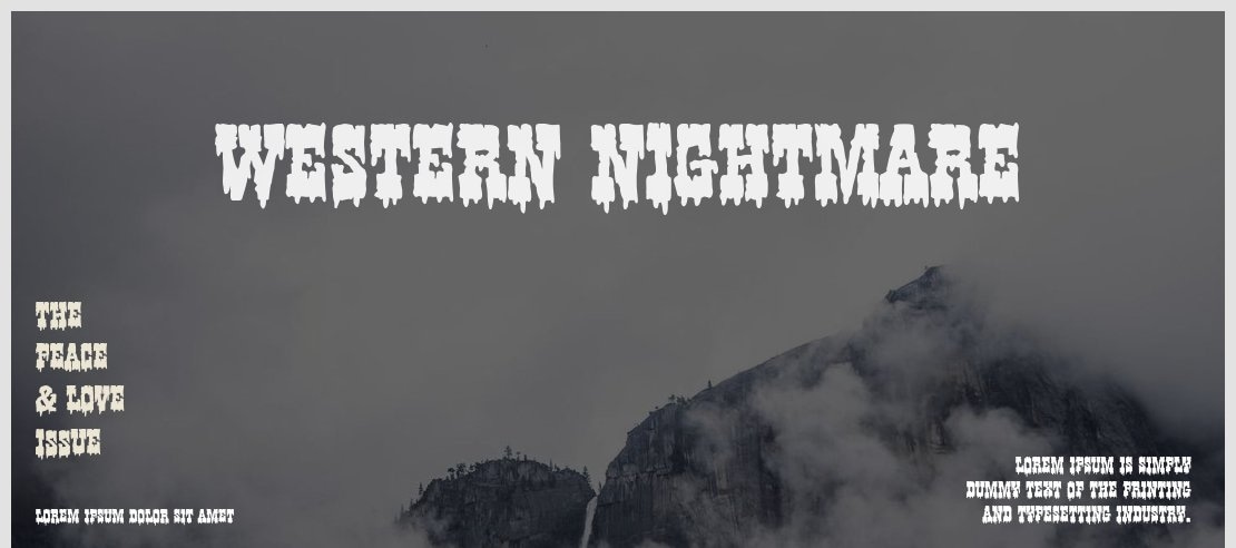 Western Nightmare Font