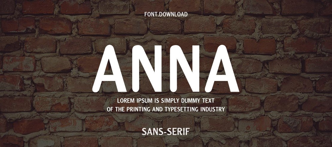 Anna Font Family