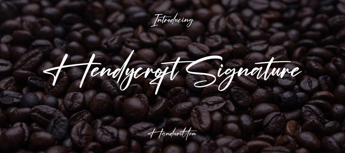 Hendycroft Signature Font Family