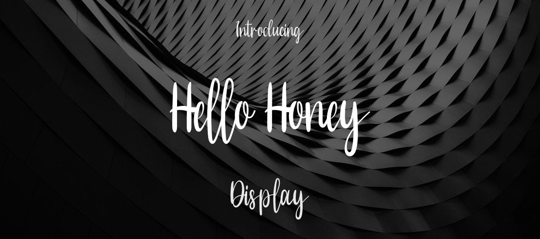 Hello Honey Font