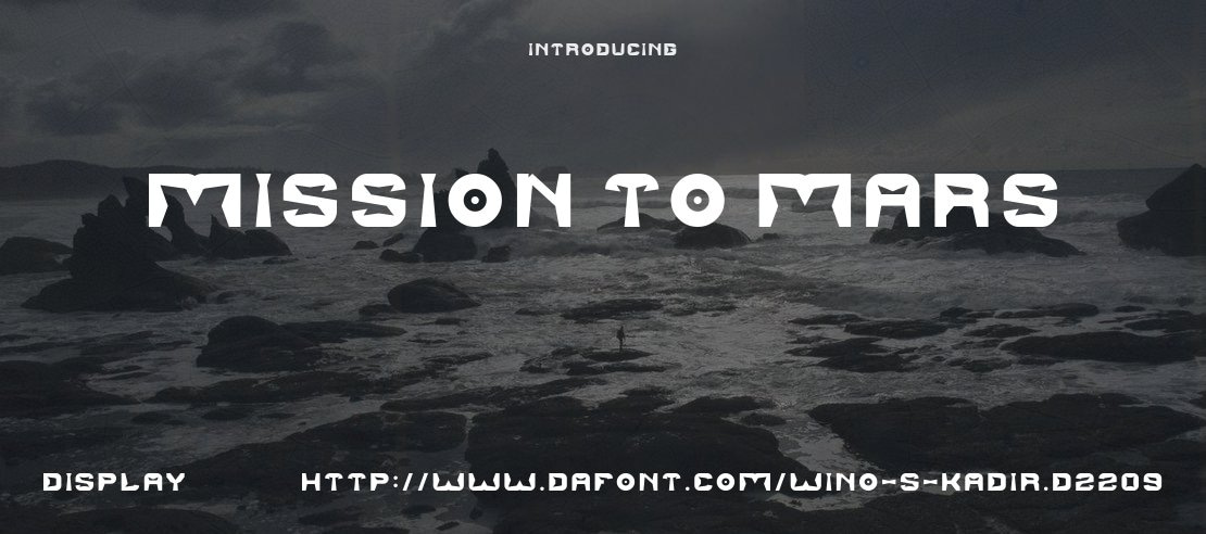 MISSION TO MARS Font