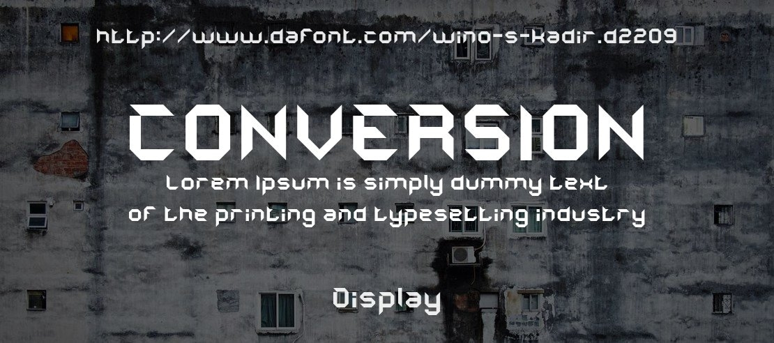 CONVERSION Font