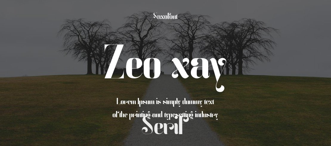 Zeo xay Font