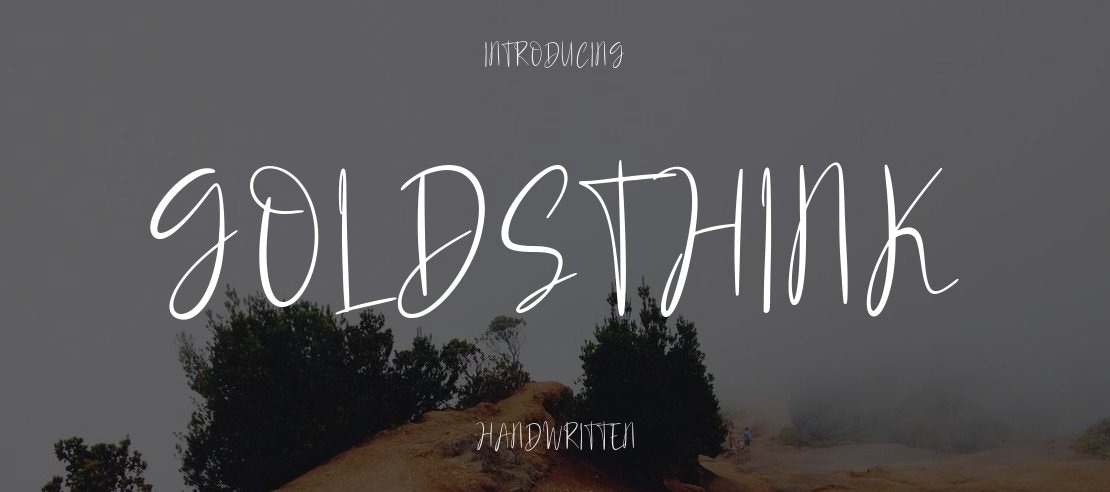 Goldsthink Font