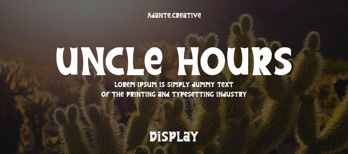 Uncle Hours Font